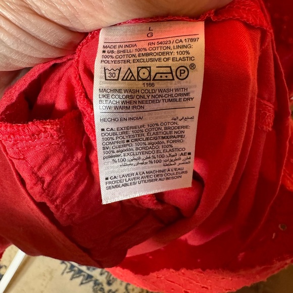 Old Navy fit and flair cami mini dress, smocking in back and adj. straps size L - Picture 15 of 16